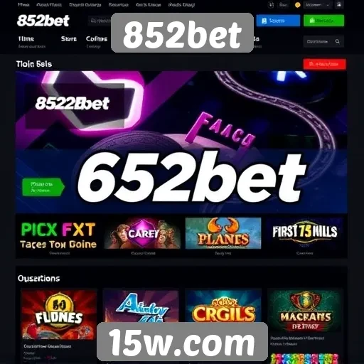 Análise de funcionalidades do site de jogos 852bet